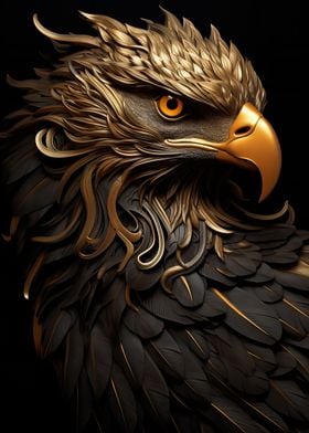 Black and Gold Eagle