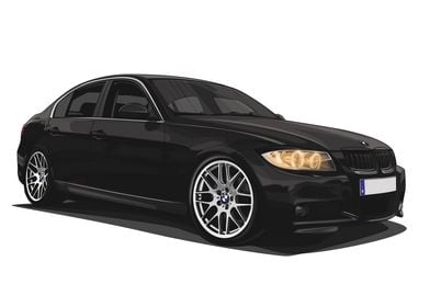 BMW 3 Series E90 Black