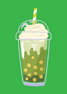 Bubble Matcha Tea