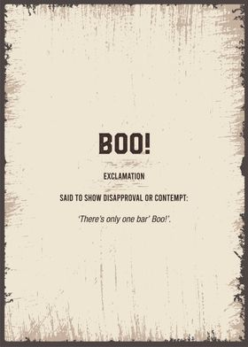 boo funny definition