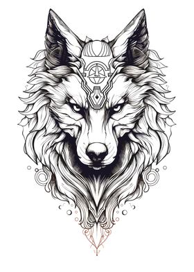 Nordic Mythology Wolf