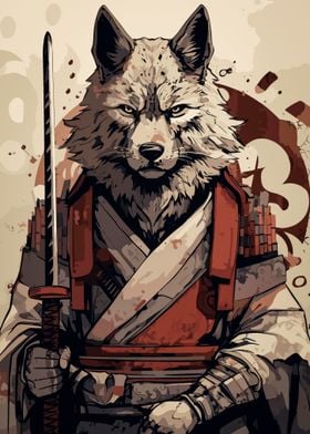 fox animal samurai