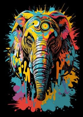 Elephant Head Graffiti