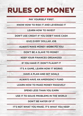 rules of money