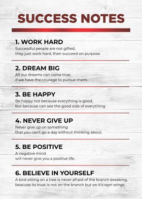 success notes