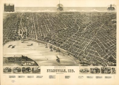 Evansville Indiana 1888
