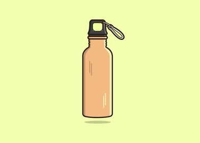 Water bottle vector