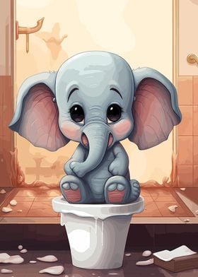 Adorable Elephant Toilet