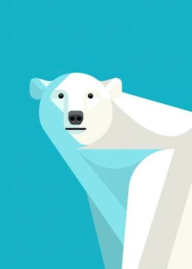 bear white minimalist