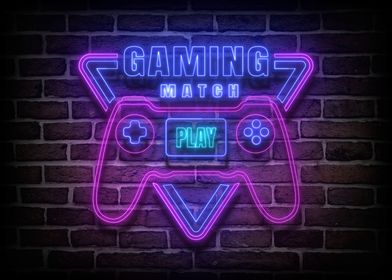 Gaming match Neon