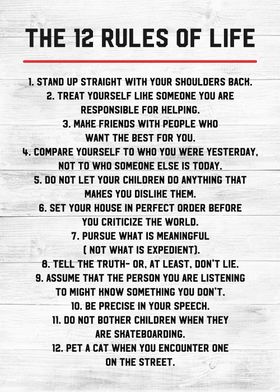 the 12 rules of life