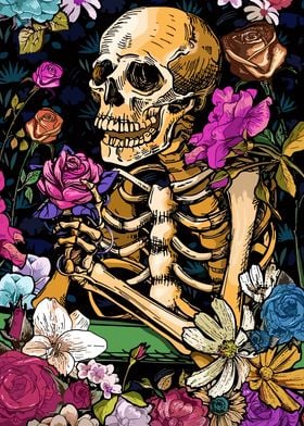 Flower Skull