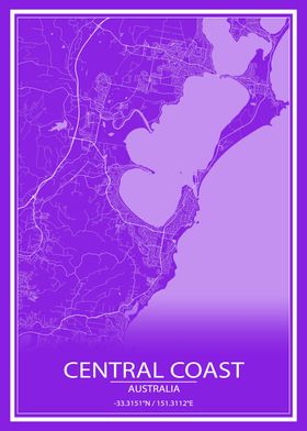 Central Coast Purple White