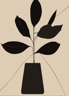 Minimalistic Plant in Pot