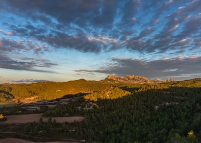 Montserrat in the evening