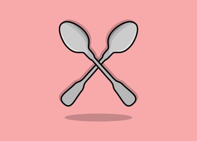 Spoon vector icon design