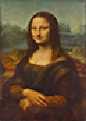 Pixel Mona Lisa