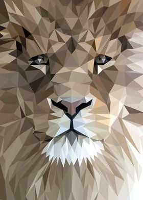 Low Poly Lion 