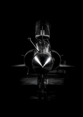 jet fighter BW