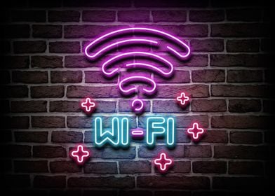 Wifi Neon Posters
