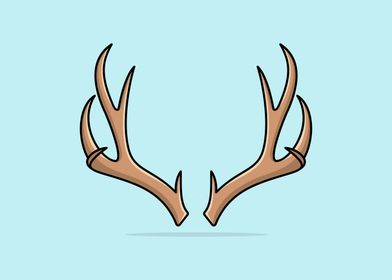 Deer Antler Horn vector 