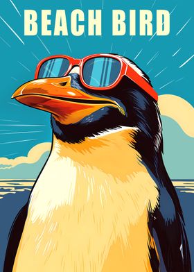 Cool Penguin Beach Bird