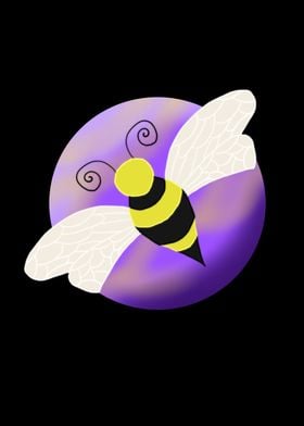 Bee Purple Moon