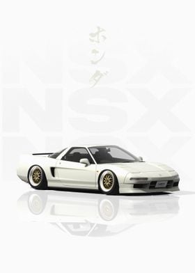 White JDM Honda NSX NA1