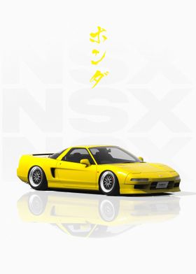 Yellow JDM Honda NSX NA1