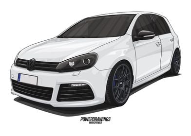 VW Golf 6 R Static BBS