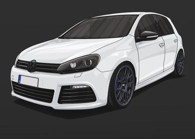 VW Golf 6 R Static BBS