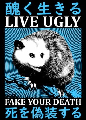 Live Ugly Opossum Vintage