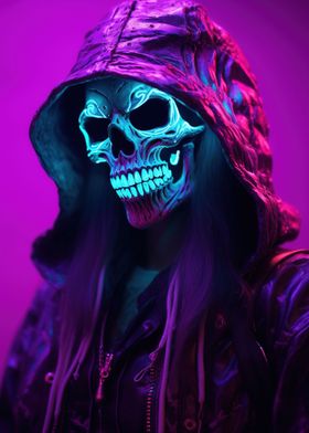 Neon Zombie Rapper