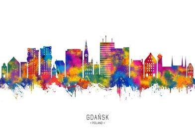 Gdansk Poland Skyline