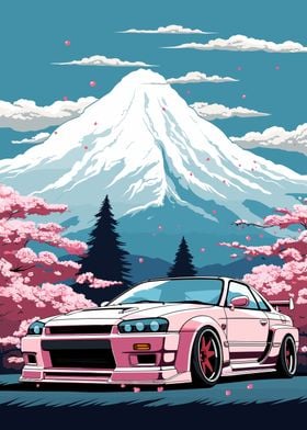 Nissan Skyline Mount Fuji