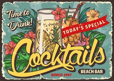 Alcohol Cocktail Beach Bar