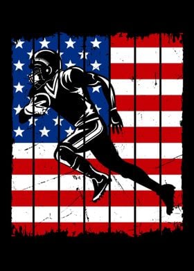 American Flag Men Football