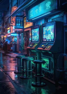 Cyberpunk gaming machine 6