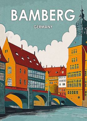 Bamberg Germany Retro