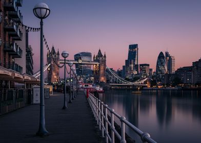 Iconic london tower bridge