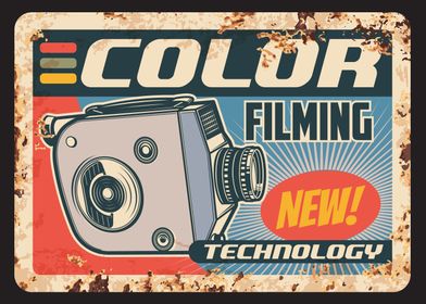 Color filming vintage