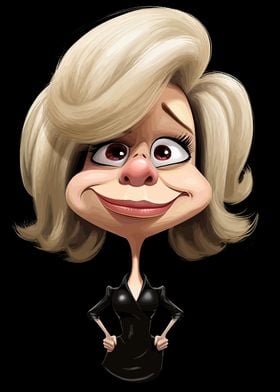 Joan Rivers caricature art