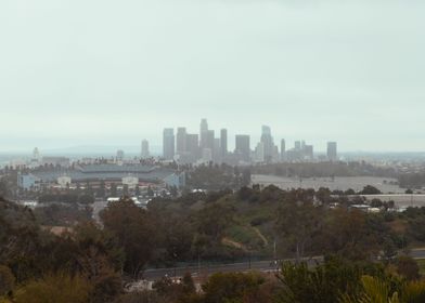 LA and Dodgers stadium