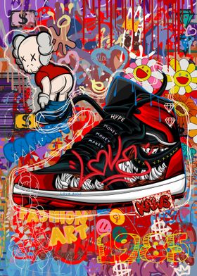 Graffiti sneaker art