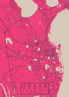 Odessa City Map Blossom