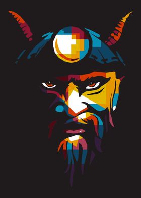 The Vikings Wpap Abstract