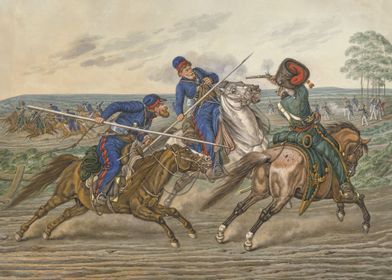 Equestrian battle