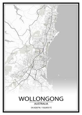 Wollongong White City Map