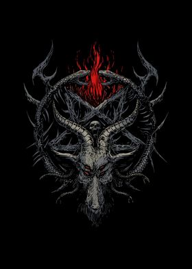 goat head skeleton symbol