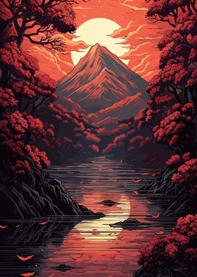 Japan Mountain Landscape
